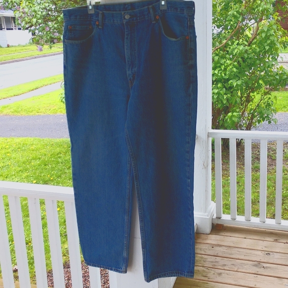 42 x 32 Levi Strauss 550 Denim Jean Pant Faded Straight Leg Classic 5 Pocket - Picture 4 of 16